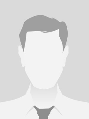 Person gray photo placeholder man in a shirt on gray background